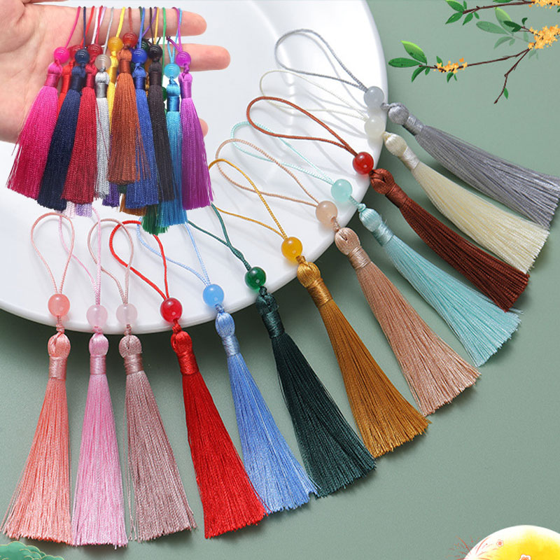 Beaded Trim Fringe - 5-100 Adet Imi Boncuklu Püsküller Polyester