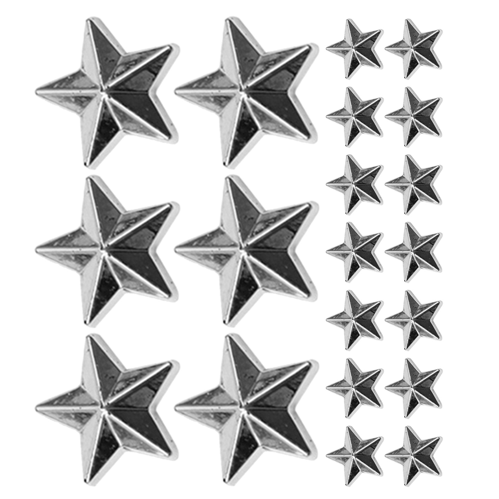 Embellish Craft - 300 Adet Akrilik Yıldız Süsleme Gümüş