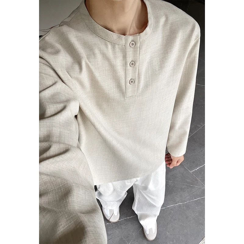 Embellish Knit - Erkek Günlük Kullanım İçin Suni Keten
