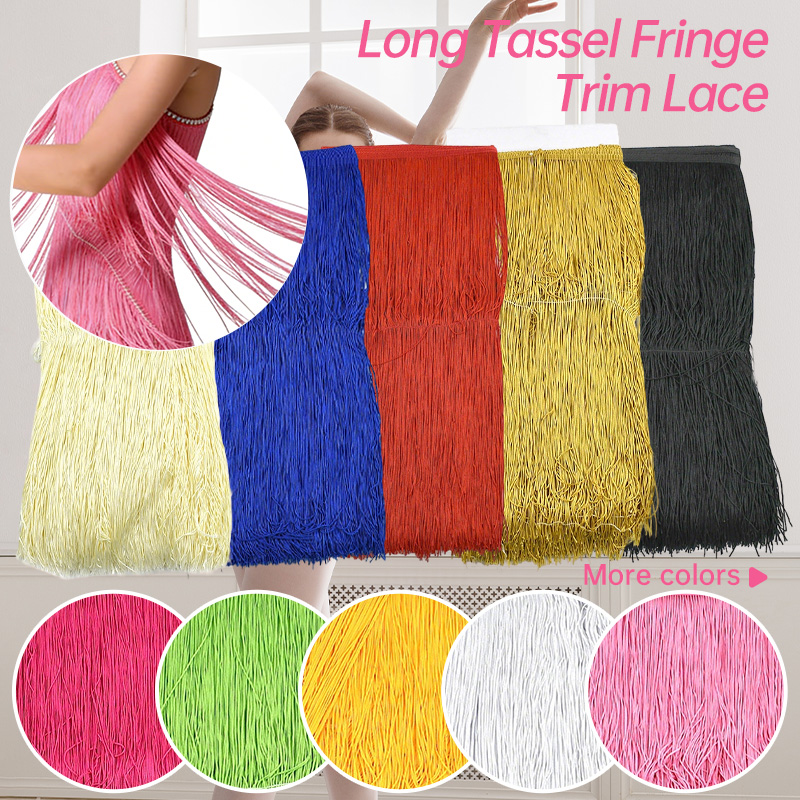 Fringe Ribbon Sewing - 1-5 Metre 50cm Uzun Saçaklı Püskül