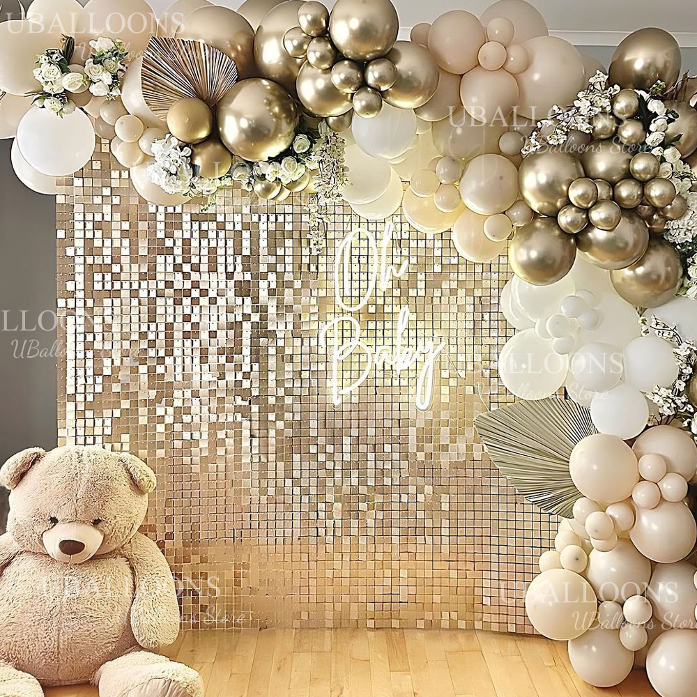 Mat Şampanya Altın Arka Plan P - Sequin Fabric Panel incelemesi ve fiyatı