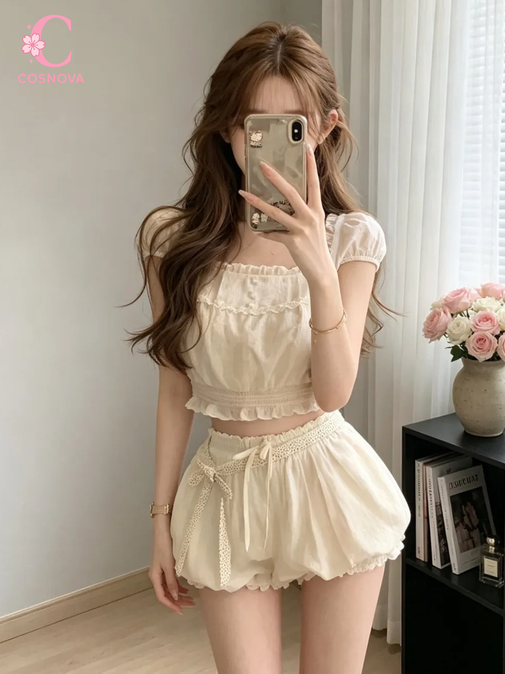 Yazlık Tatlı 2 Parçalı Set Kad - Elastic Lace Trim incelemesi ve fiyatı
