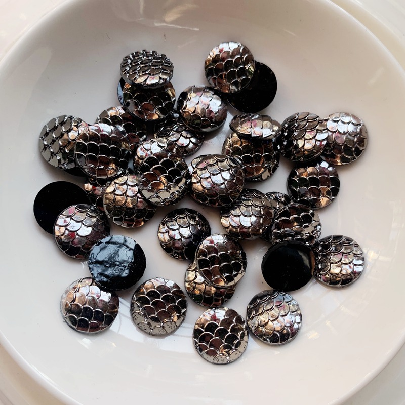 80 adet 12mm siyah metal renkl - Embellishment Glue Craft incelemesi ve fiyatı