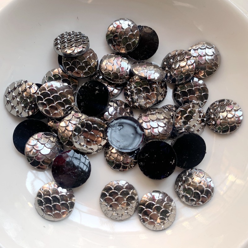 80 adet 12mm siyah metal renkl - Embellishment Glue Craft incelemesi ve fiyatı