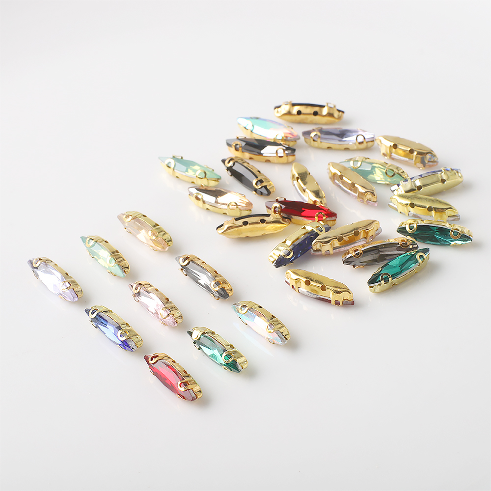 20 Adet 4x15mm At Gözü Kristal - Sew On Rhinestone incelemesi ve fiyatı