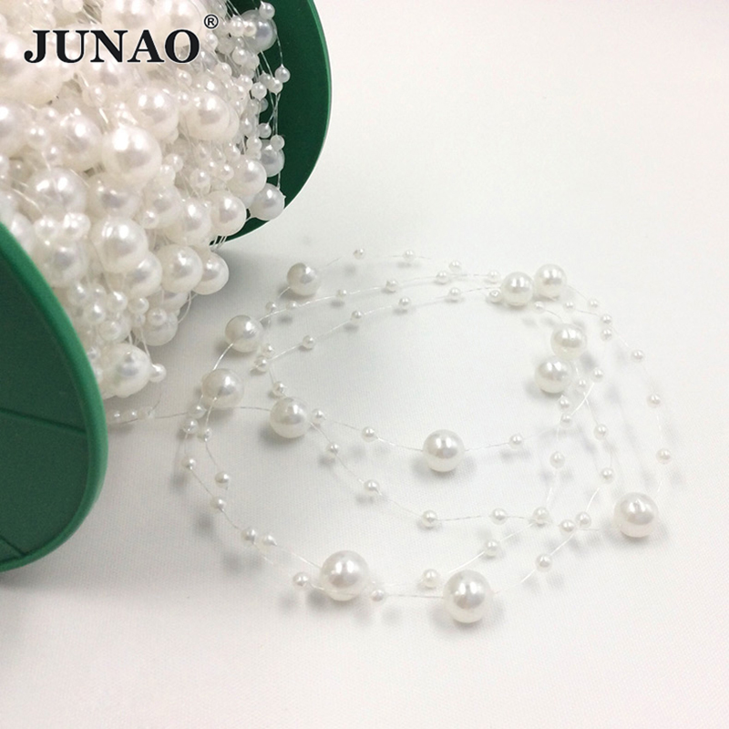 JUNAO 20 Metre 3+8mm Beyaz Yuv - Pearl Trim Chain incelemesi ve fiyatı