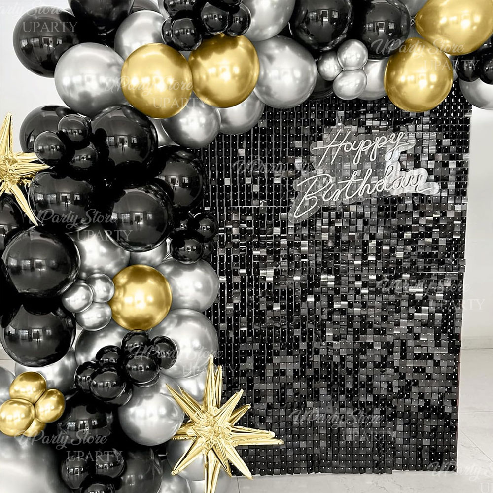 Siyah Işıltılı Duvar Fonu 12/1 - Sequin Fabric Panel incelemesi ve fiyatı
