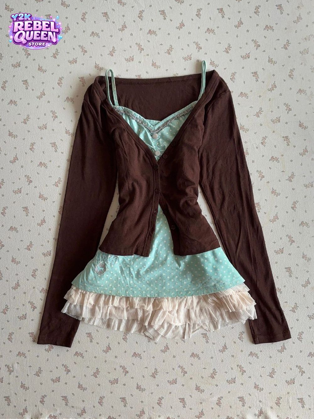 Vintage Y2K Coquette Askılı El - Elastic Lace Trim incelemesi ve fiyatı